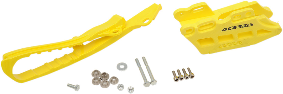 Chain Guide and Slider Kit - Suzuki RMZ450  - Yellow