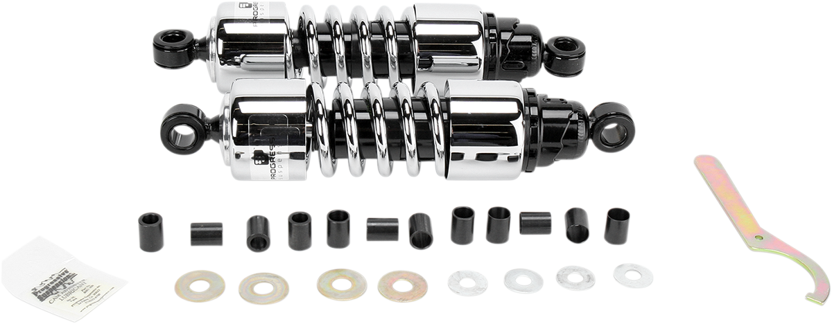 Shocks - 412 Cruiser Series - Chrome - 11.5
