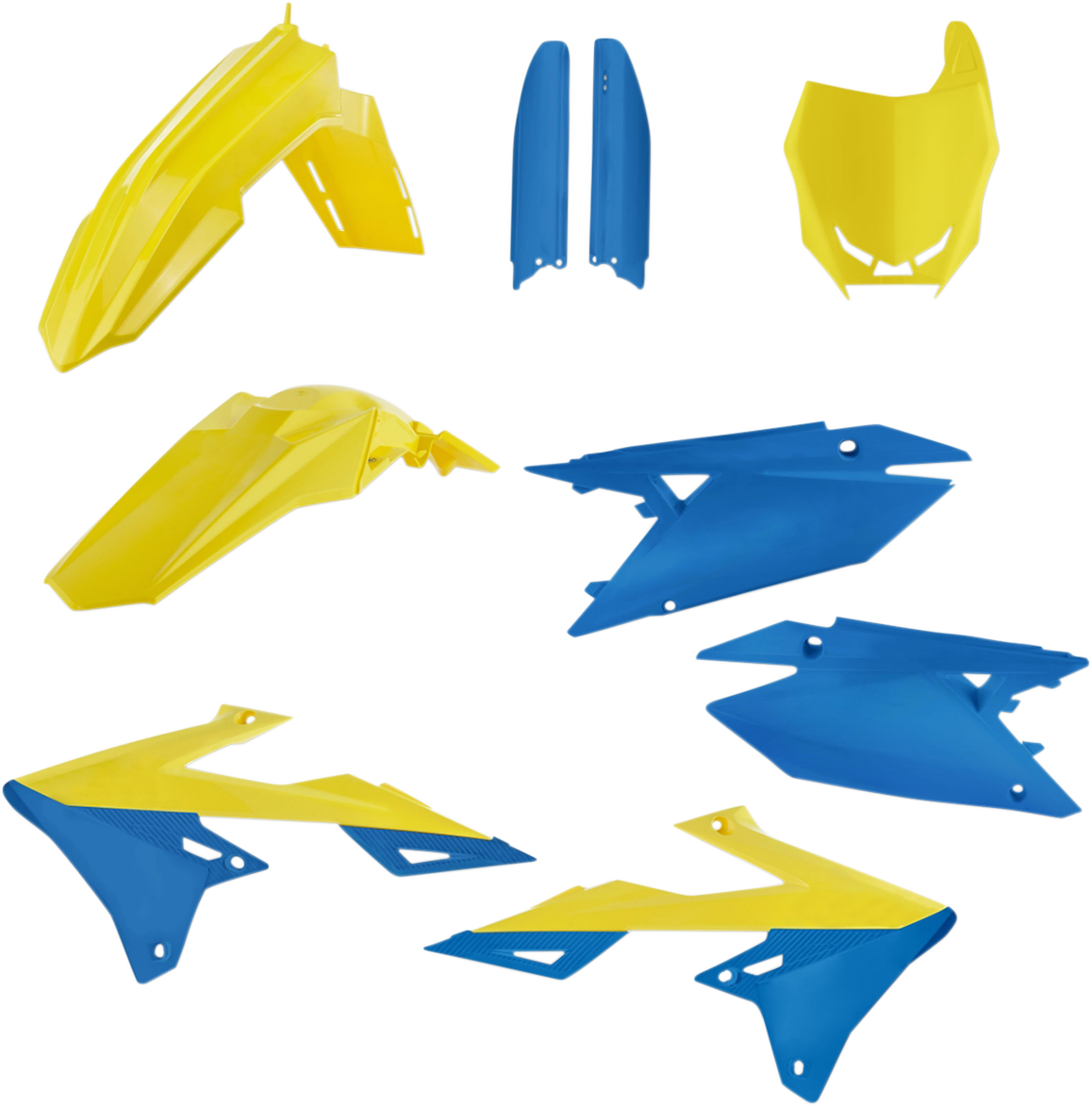 Full Replacement Body Kit - Yellow/Blue - RMZ450
