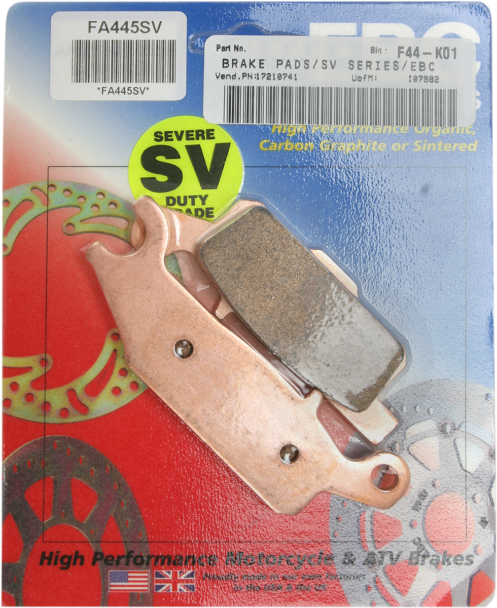 SV Severe Duty Brake Pads - FA445SV
