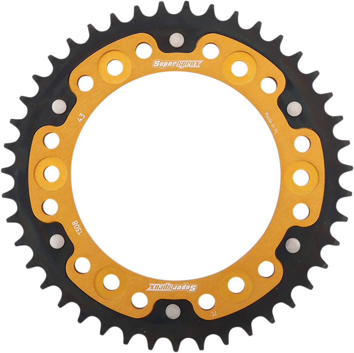 Stealth Rear Sprocket - 43-Tooth - Gold - Honda