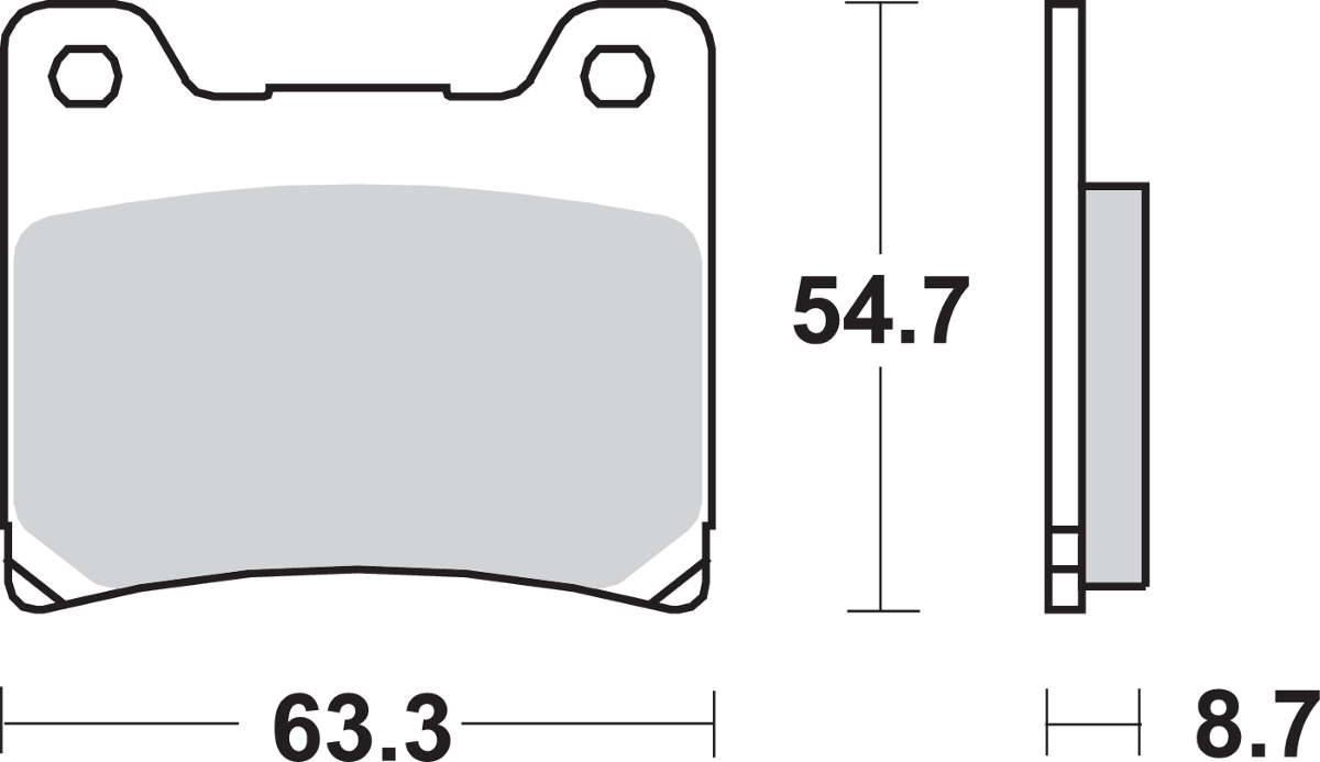 HS  Brake Pads - XV 750 Virago - 555HS