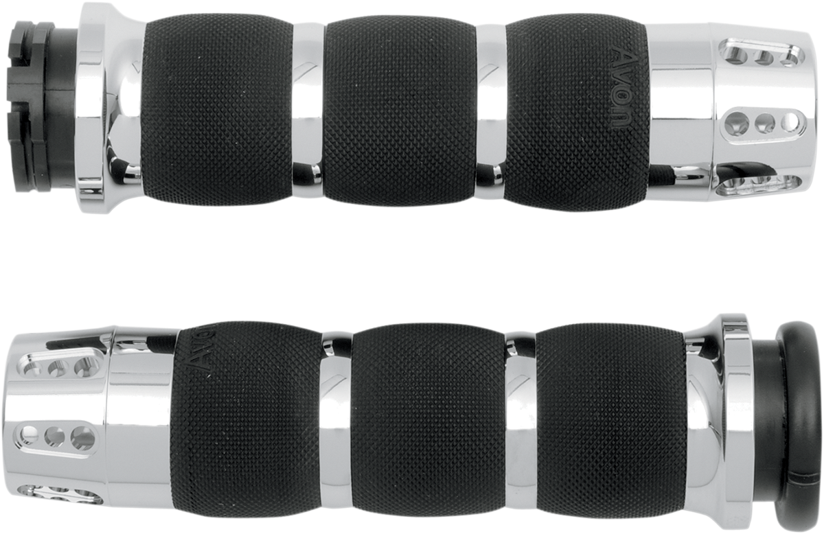 Chrome Gatlin Air Cushioned Grips