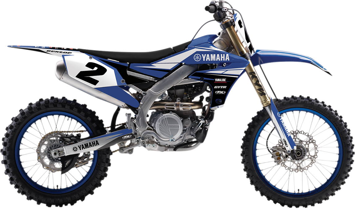 Yamaha YZ 125 черная Графика