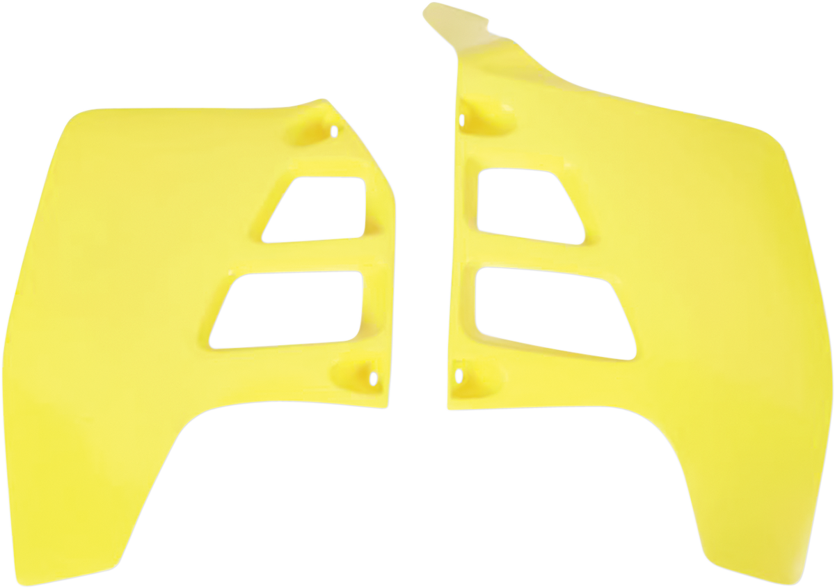 Radiator Shrouds - RM Yellow -  RM125