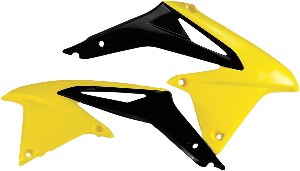 Radiator Shrouds - Yellow/Black - RMZ