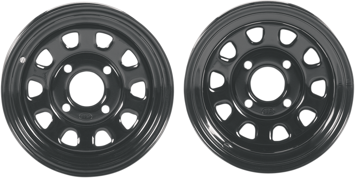 Wheel - Delta - Black - 12X7 - 4+3 - 4/110