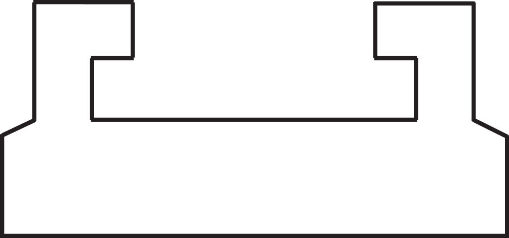 Red Replacement Slide - UHMW - Profile 25 - Length 56.89