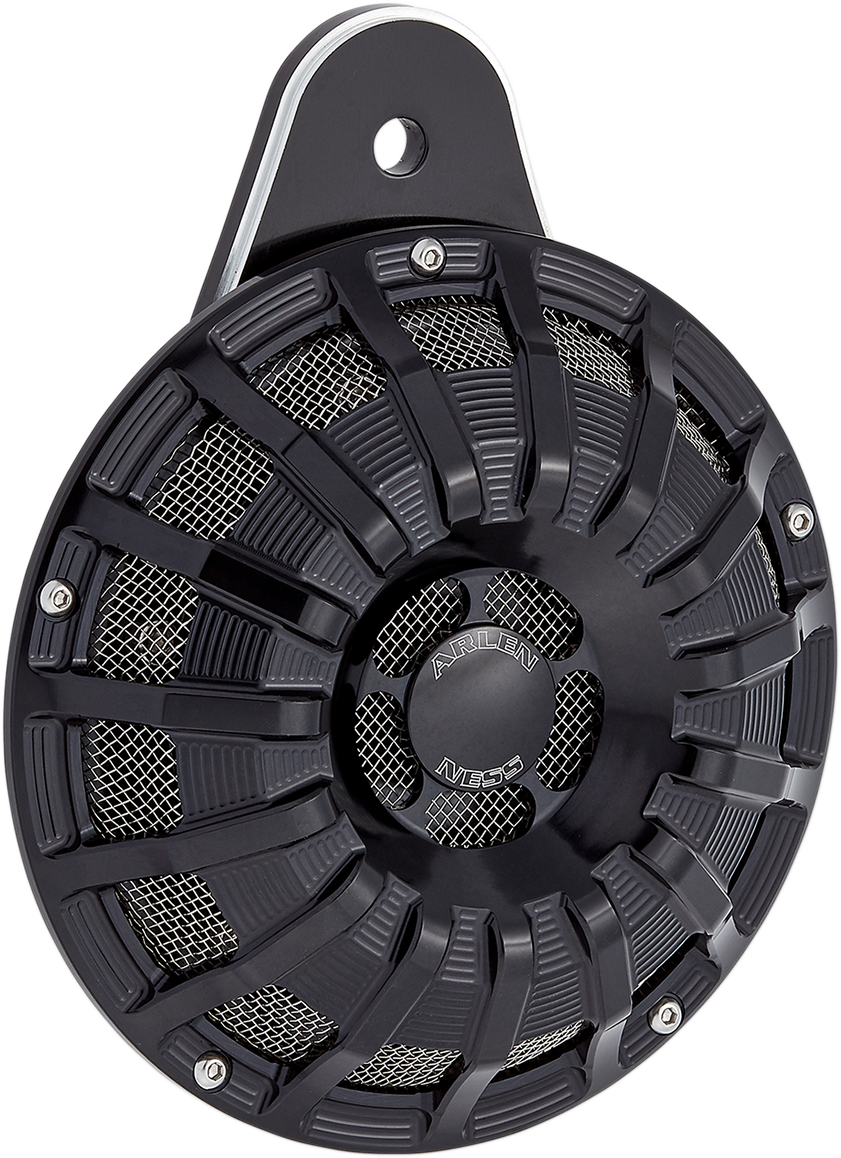 Custom Horn - 15 Spoke - Black - Big Twin