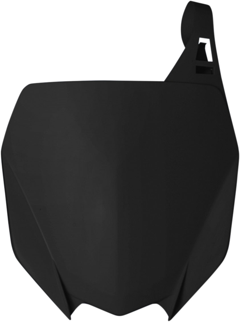Front Number Plate - Black - YZ