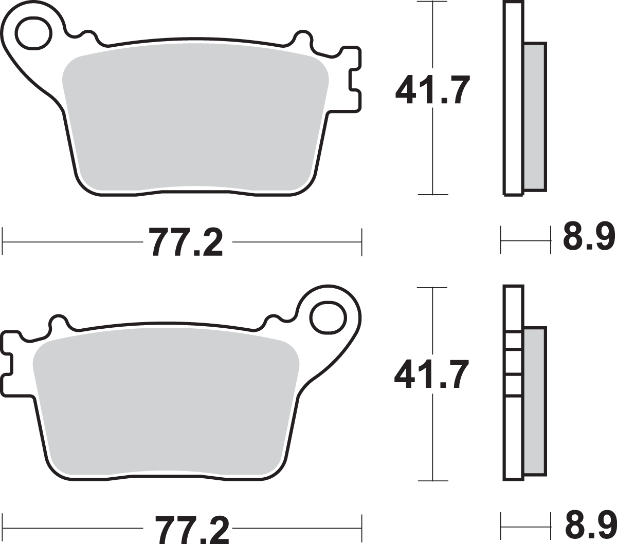 LS Brake Pads - 834LS