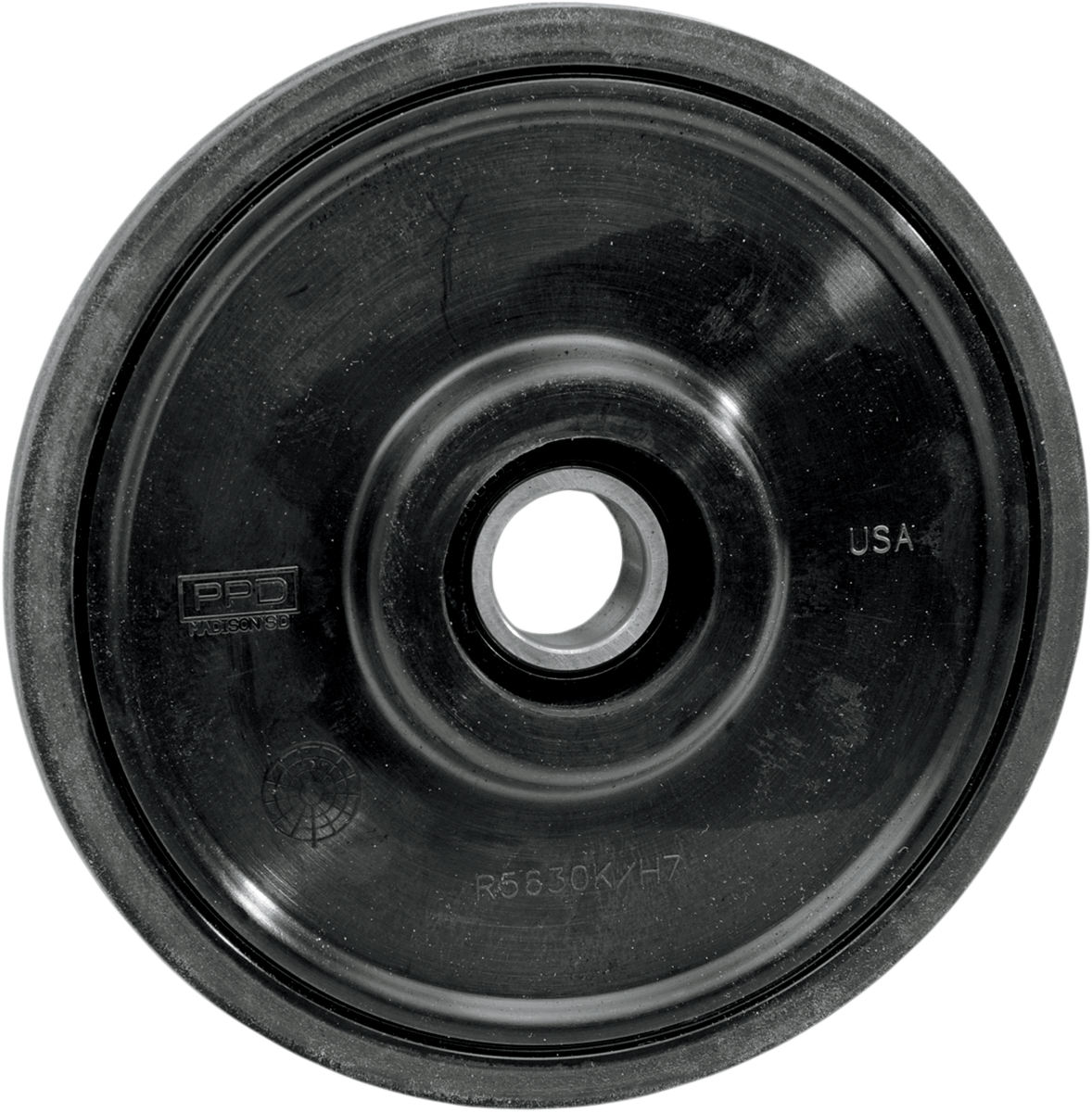 Idler Wheel with 6004-2RS Bearing - Black - 5.63