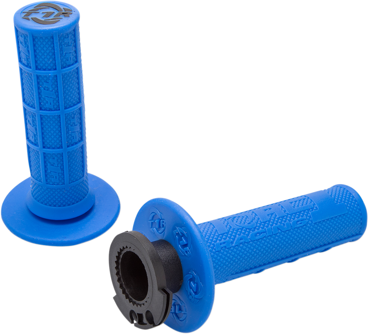 Blue Four Stroke Defy Lock-On Grips