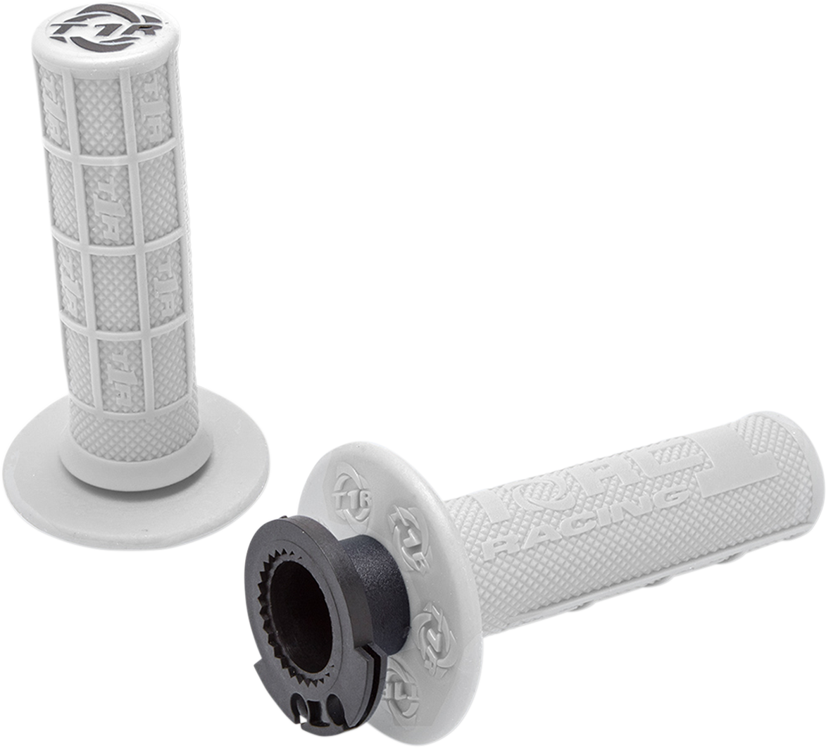 Defy Lock-On Grips - 4-Stroke - White