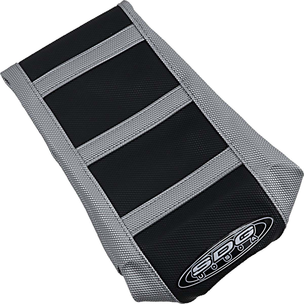 6-Ribbed Seat Cover - Grey/Black - YZ 450