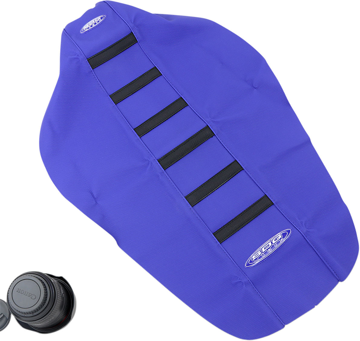 6-Ribbed Seat Cover - Blue/Black - YZ/WR 250/450