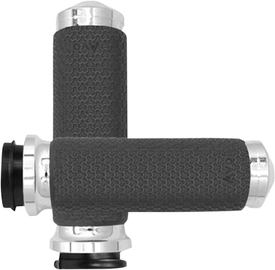 Large Chrome Memory Foam Grips for TBW