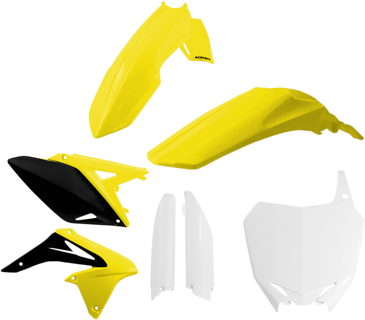 Full Replacement Body Kit - OE Yellow/White - RMZ250