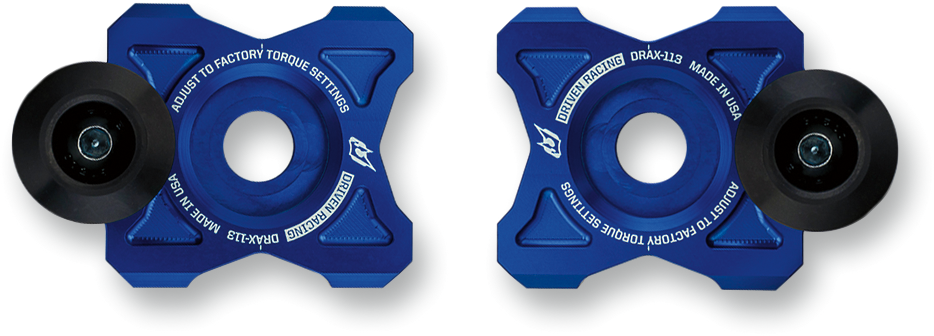 Axle Block Sliders - Kawasaki FZ9 - Blue