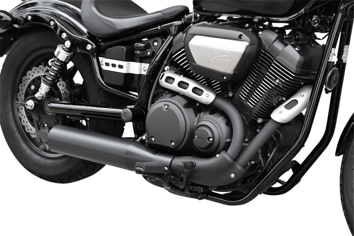 Black Muffler - Straight Cut - Bolt