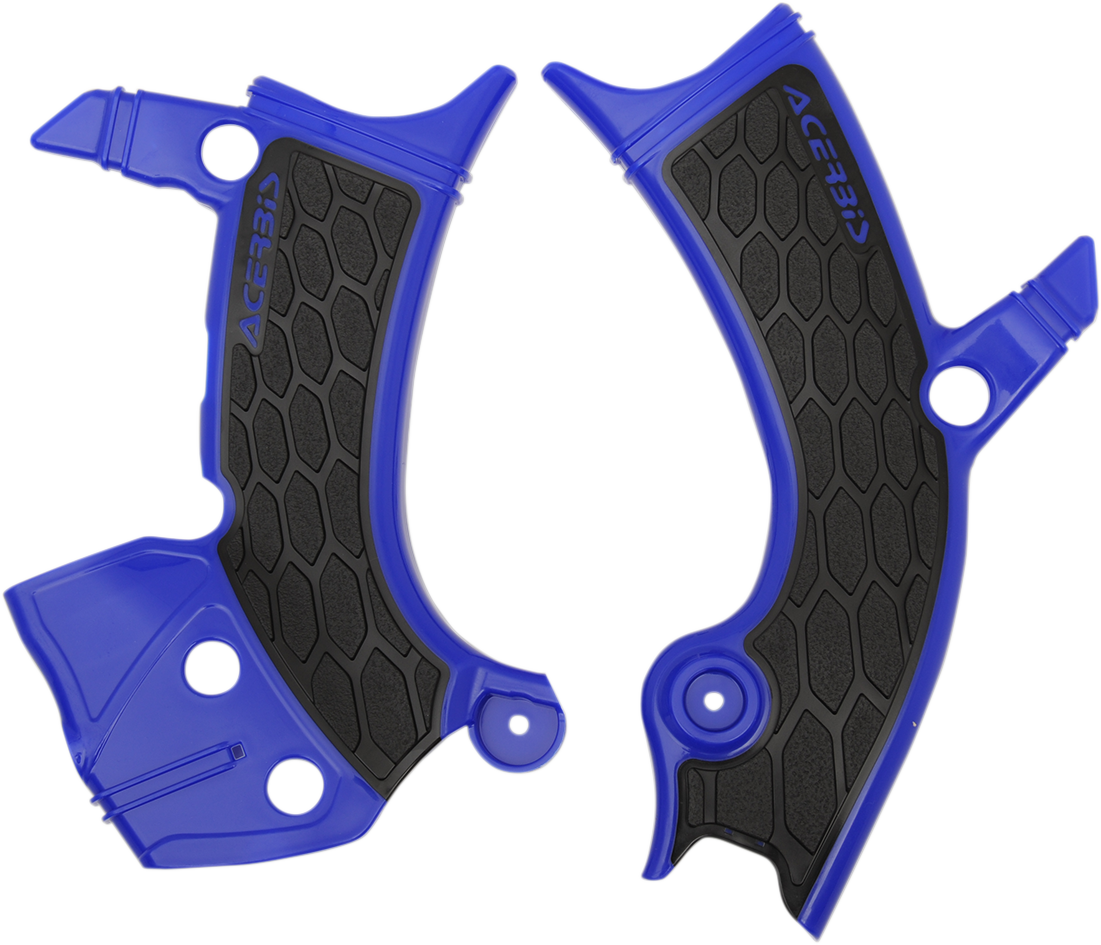 X-Grip Frame Guards - Blue/Black - YZF/WRF
