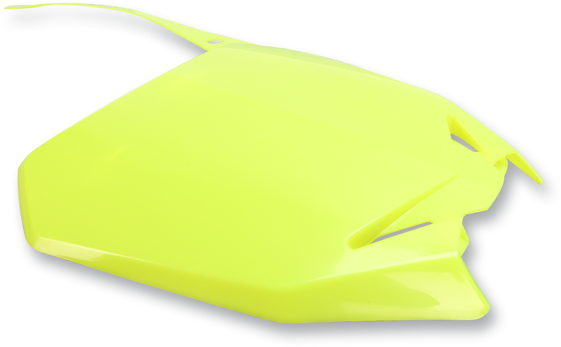 Front Number Plate - Fluorescent Yellow - RMZ