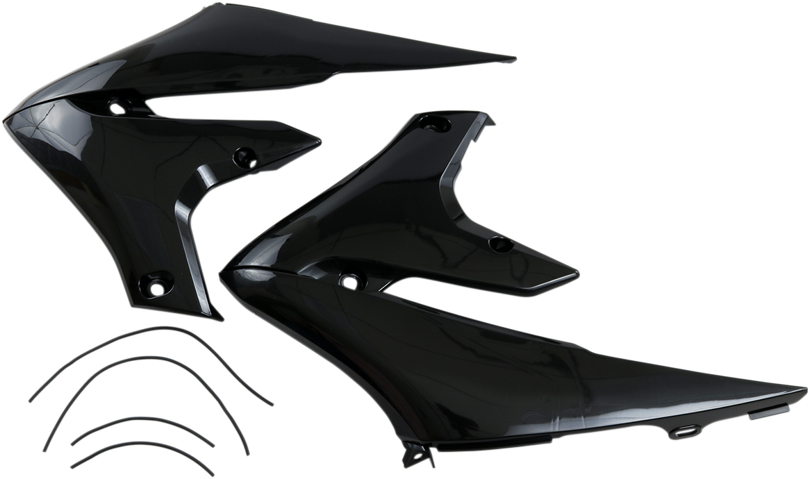 Radiator Shrouds - Black - YZF