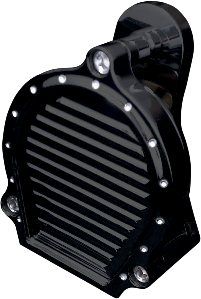 Billet Aluminum Horn - Dimpled - Black