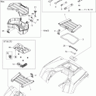 Outlander 500 EFI Передние и задние поддоны
