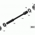 Outlander Max 650 EFI Ведущий вал