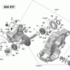 Outlander Max 650 EFI Редуктор и ведомая пара