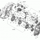 Outlander Max 650 EFI Коробка передач и компоненты