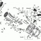 Outlander 500 EFI Головка цилиндров передняя