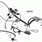 DS 450 EFI Жгут проводов и электрический блок
