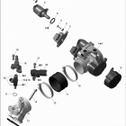 Outlander Max 400 EFI Коллектор воздухозаборника и корпус дросселя