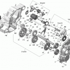 Outlander 500 EFI Коробка передач и компоненты