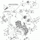 Outlander Max 400 EFI Двигатель и крепление