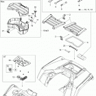 Outlander Max 400 EFI Передние и задние поддоны