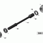 Outlander 500 EFI Приводной вал