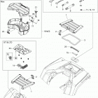 Outlander Max 650 EFI Передние и задние поддоны