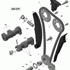 DS 450 EFI Распредвал и цепь