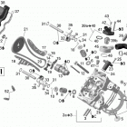 Outlander Max 650 EFI Головка цилиндров передняя