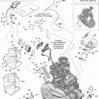 Outlander Max 650 EFI Двигатель и крепление