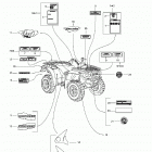 Traxter Footshift, Red/rouge Наклейки