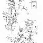 Traxter Footshift, Red/rouge Crankshaft, pistons and cylinder