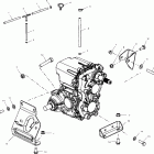 SPORTSMAN 700 - A03CH68AA/AC/AF/AH/AL Крепление КПП
