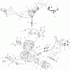 SPORTSMAN 400 - A03CH42AA/AB/AC Крепление двигателя