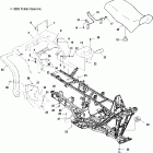 SPORTSMAN 500 HO - A03CH50AA/AB/AC/AD/AE/AH Заднее крыло и сиденье