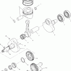 SPORTSMAN 6X6 - A03CL50AA Коленвал и поршни