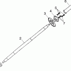 SCRAMBLER 90 - A01EA09CA Ось заднее колесо